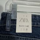 ZARA NWT  High Rise Flare Leg Full Length Jeans Bloggers Favorite‎ Size 4 Photo 6