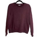 COS  Burgundy Speckled Pullover Sweatshirt Photo 0