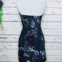 Betsey Johnson  Black & Purple Strapless Bustle Cocktail Dress Size XS Photo 2