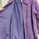 Quacker Factory The  Womens Size 1X Lavender Painted Leather Jacket • Butterflies Photo 7