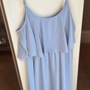 Show Me Your Mumu Steel Blue Chiffon Maxi Dress Photo 1