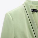 ZARA NWT  GREEN KNOTTED SATIN EFFECT BLAZER 7668/527. Size large. Photo 7