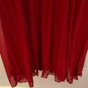 B Darlin  Red Chiffon Prom Formal Dress Floor Length Size 1/2 Photo 4