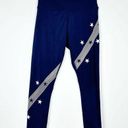 Soul Cycle Navy Blue White Star Leggings Full Length Cycling Athletic Small Photo 0