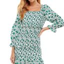 TCEC | Floral Smocked Mini Dress | S | Green | CD02369 | Sample Sale Photo 1