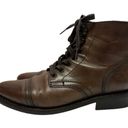 Krass&co Thursday Boot   Captain Brown Leather  Lace Boots Size 7.5 Photo 3