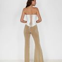 Say Anything NWT boutique  gold high waisted flare knit pants Photo 5