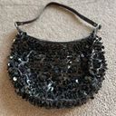 Hot Kiss  Black Sequin Satchel Flapper Style Over Shoulder Purse Glam Era Tour Photo 0