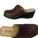 Krass&co The Walking . Sandals Slide Wedge Heels Size EU 38 / US 7.5 Leather Brown Photo 0