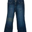 White House | Black Market  Womens Noir Dark Wash Wide Leg Jeans Size 8 Photo 0