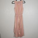 Entro NWT  Pink Midi Striped Dress Size Small Photo 7