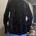 Kathie Lee floral velvet cardigan  Photo 3