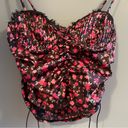 For Love & Lemons  x Victoria’s Secret Melrose Pleated Floral Corset Top Photo 3