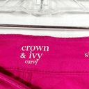 Crown & Ivy Crown Ivy Plus SIze 20W Jeans Hot Pink High Rise Skinny Cotton Stretch 1245 Photo 7