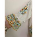 Akemi + Kin Anemi + kin Floral Embroidered 100% cotton White Blouse Size 12 Photo 4