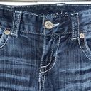 Maurice's  Premium Jean Capris 3 - 4 Stretch Denim Embroidered Pockets Women’s 3/4 Photo 2