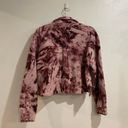 Abound  Purple Tie Dye Cozy Cropped Shirt Jacket Sz M Photo 7