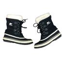 Sorel  Carnival Nylon Winter Snow Boots Womens Size 7 EUR 38 Black Waterproof Photo 6