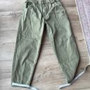 Mango  Regina Slouch Jeans Khaki Green Size 8 Photo 6