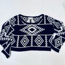 Roommates Sweater Cropped Womens Size L Multi Color Photo 5