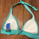 Patagonia  Boucau Halter Swim Top XS aqua blue Green Tie neck NWT Photo 2