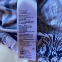 Tommy Bahama Blue and White Feather and Stripe Print Tunic, Women’s Large Photo 4