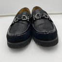 Donald Pliner  Women's Black Leather Cliocs Slip On Loafer Size 9 Photo 4