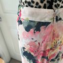 Bebe NWT  print ankle crop maxi skirt pink floral Photo 2