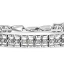 Brilliance NIB Haus of  .925 Silver 1/2 Cttw Diamond Link 7" Tennis Bracelet Photo 0