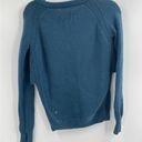 Lululemon  Yin To You Sweater Alberta Lake Blue Side Slits 100% Wool Size 2 Photo 4