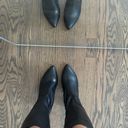 Franco Sarto Franco Katherine Wide Calf black leather Knee High block heel Boot Photo 14