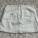 Forever 21 Cute Medium Linen Flax Rayon White Mini Skirt with Pockets Coastal Photo 3