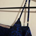 Stella McCartney  Silk lingerie slip lace printed blue black Photo 6