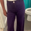 ZARA Marine Straight Jeans - Purple Photo 1