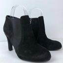 Tahari  Suzi Suede Ankle Bootie in Black Size 6 Photo 0