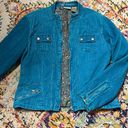 Ruff Hewn Women’s Medium  teal corduroy moto jacket Photo 1