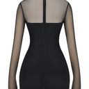 House Of CB HOLLY BLACK PLUNGE MINI DRESS Photo 10