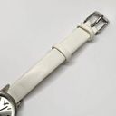 American Eagle  women’s watch 23mm silver tone dial white leather band running Photo 2