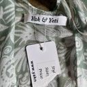 NWT Yak & Yeti Green Floral Thin Shawl Cardigan One Size Photo 6