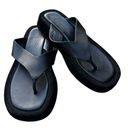 Tony Bianco  Ives chunky flip flop sandals in black leather 8 Photo 1