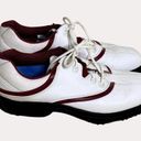 FootJoy  Womens Golf Shoes Cleats Leather White Maroon 8 M bv Photo 0