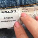 Rolla's  Original High Rise Straight Jean In Cindy Blue Wash Photo 6