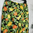 Talbots  Citrus Fruit Print Slacks Crop Pants size 12 Photo 3
