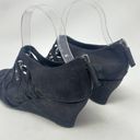 Eileen Fisher  Caged Lattice Wedge Sandals Black Photo 7