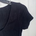 Naked Wardrobe  Scoop Neck Crop Top Black Size M Photo 1