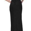 La Femme  Strapless Ruching Across Front Net Jersey Gown in Black Size US 2 Photo 1