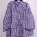 The Vermont country store women's purple checkered shirt 2X Size XXL Photo 0