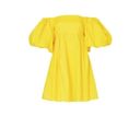 Peter Som  Collective puff sleeve Yellow Satin Dress size 10/ M Photo 13