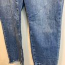 Good American  Distressed Frayed High Rise Straight Leg Jeans Size 6/28 Photo 6