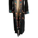 Mandalay Embroidered Suede leather Duster Trench Coat Size 6 NWT Photo 5